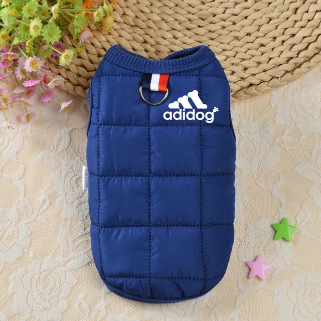 Pet clothing winter thickened dog clothes autumn and winter new cotton-padded jacket vest multi-color waterproof warm