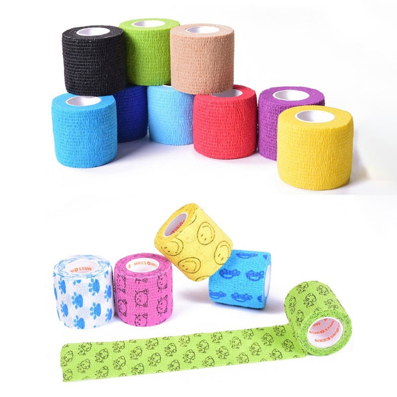 New pet elastic self-adhesive bandage for anti dirt and anti wear dog shoes when going out