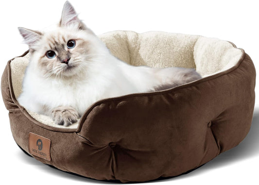Asvin Small Dog Bed for Small Dogs, Pet Bed for Puppy and Kitty, Water-Resistant Oxford Bottom