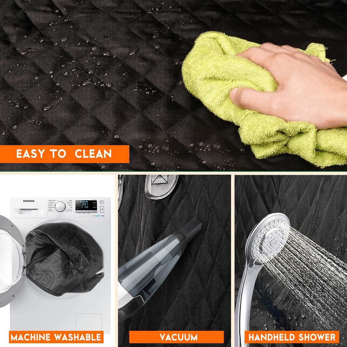 Dog Car Seat Cover, Back Seat Cover for Dogs Pet Car Seat Protector Waterproof Bench Car Seat Cover