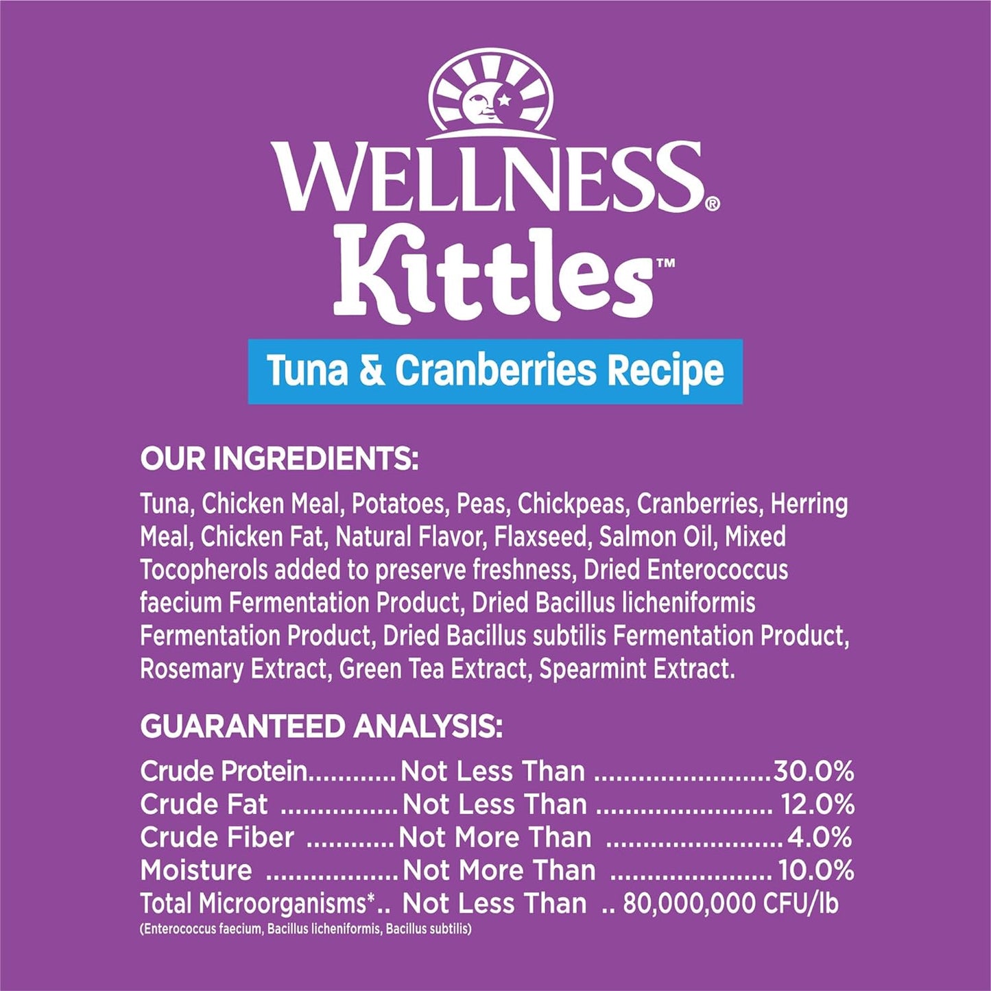 Kittles Crunchy Natural Grain Free Cat Treats, Tuna & Cranberries Recipe, All Life Stages, 6-Ounce Bag