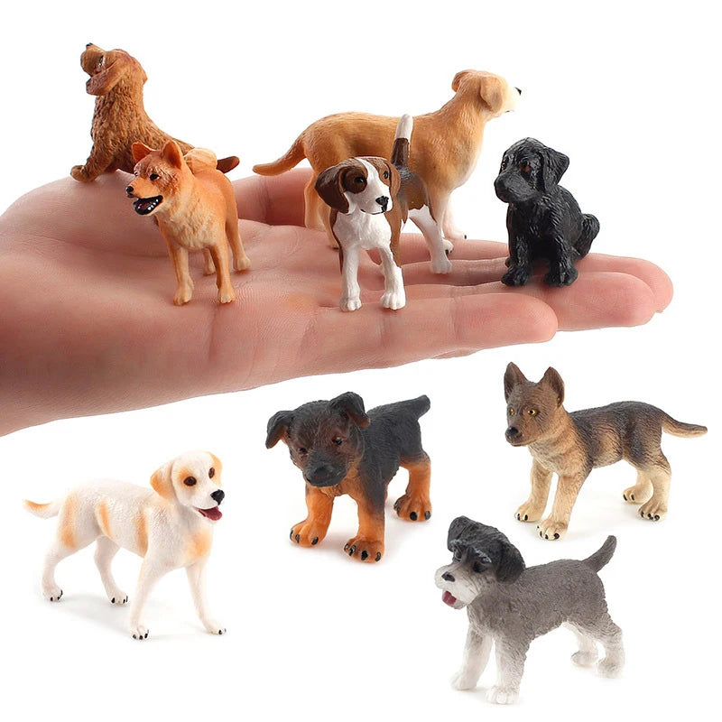 Car Dashboard Dog Toys Accessories Decorate Exquisite Mini Resin Doll Ornament Dog Figurine Bonsai Decoration Miniature Dog