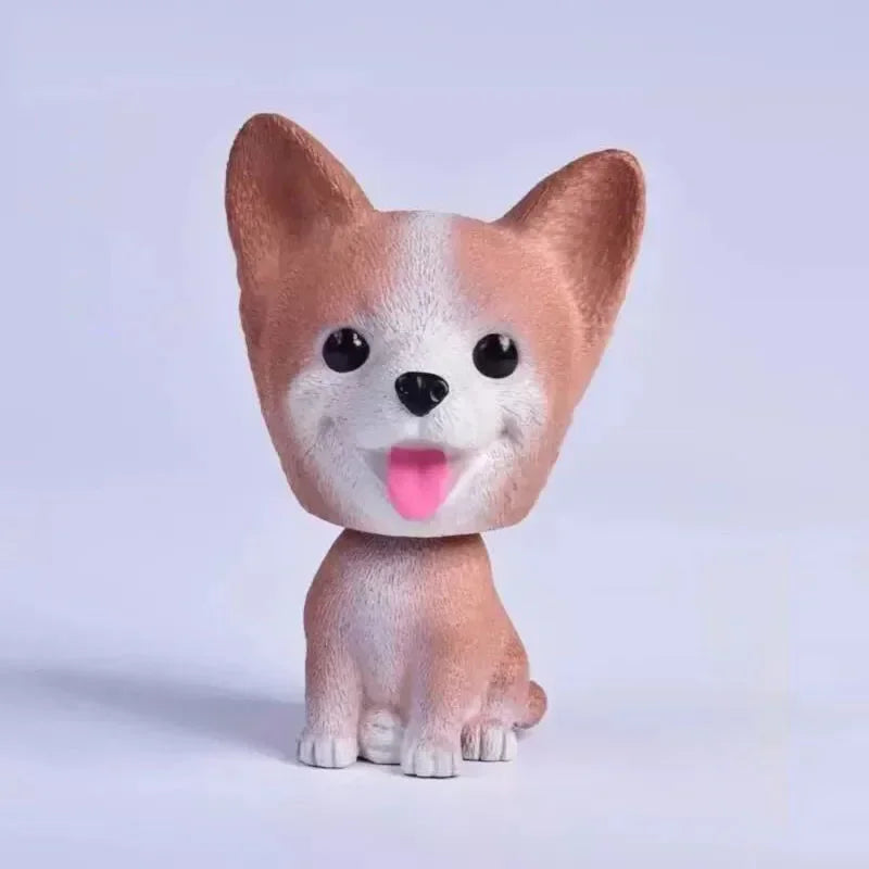 New Shaking Head Dog Ornament Cute Nodding Decoration Gift Car Interior Resin Dog Decoration