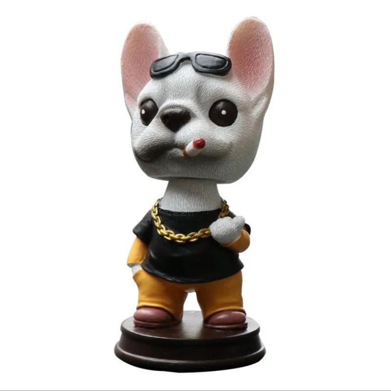Domineering Shaking Head Dog Dashboard Toys Doll for Car Ornament Nodding Cute Dog Auto Interior Decoration Accessories Gift