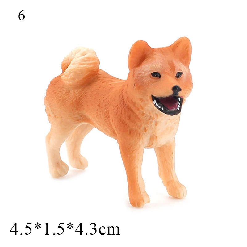 Car Dashboard Dog Toys Accessories Decorate Exquisite Mini Resin Doll Ornament Dog Figurine Bonsai Decoration Miniature Dog