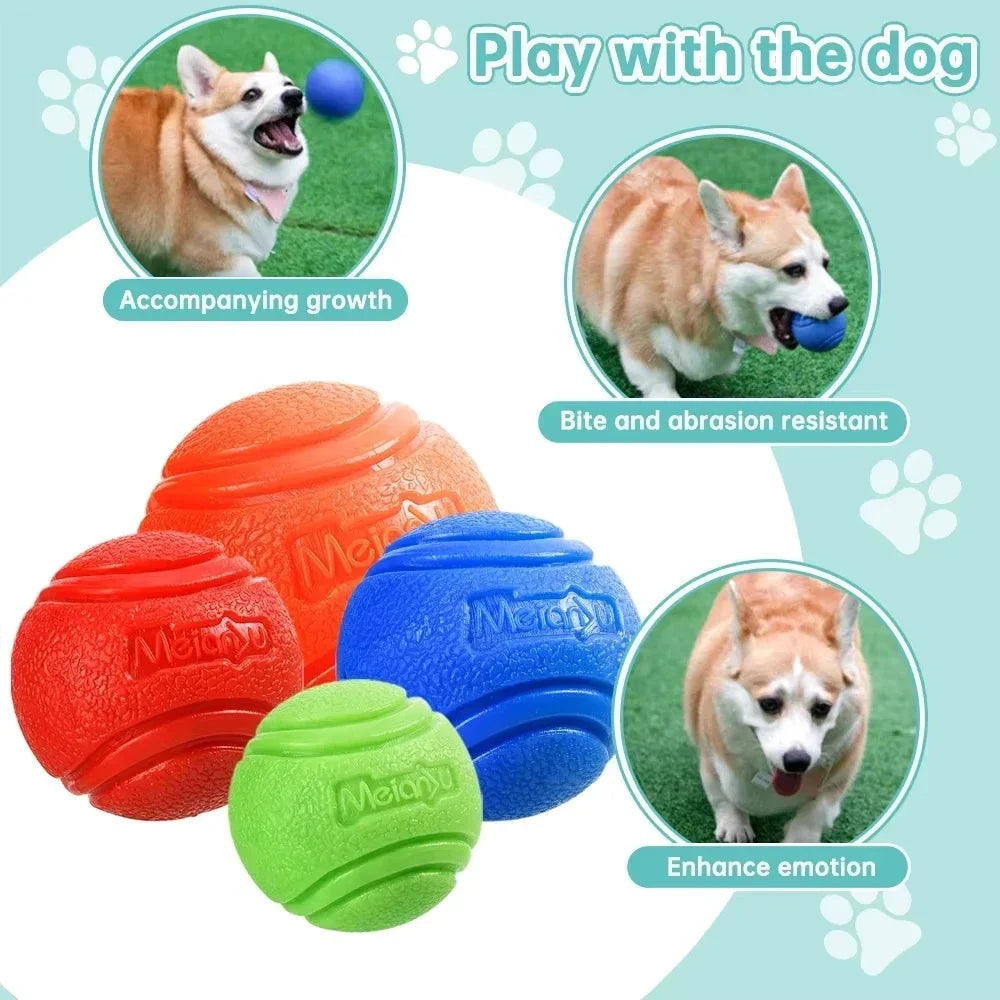 Dog Ball Chew Toys Funny Bouncy Rubber Solid Ball for Small Large Dog Toys Outdoor Throwing Training Toys Pet Supplies