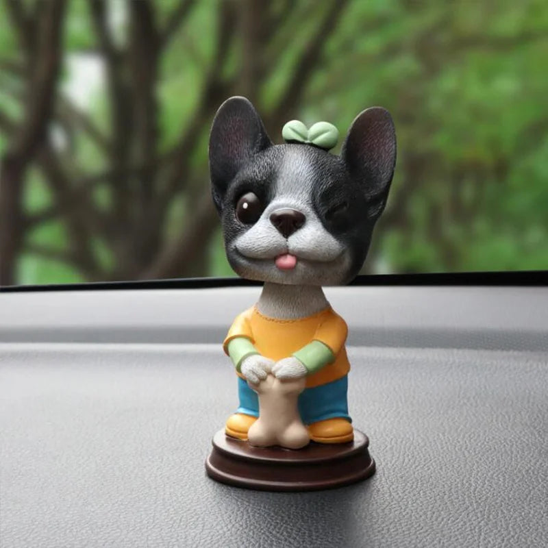 Domineering Shaking Head Dog Dashboard Toys Doll for Car Ornament Nodding Cute Dog Auto Interior Decoration Accessories Gift