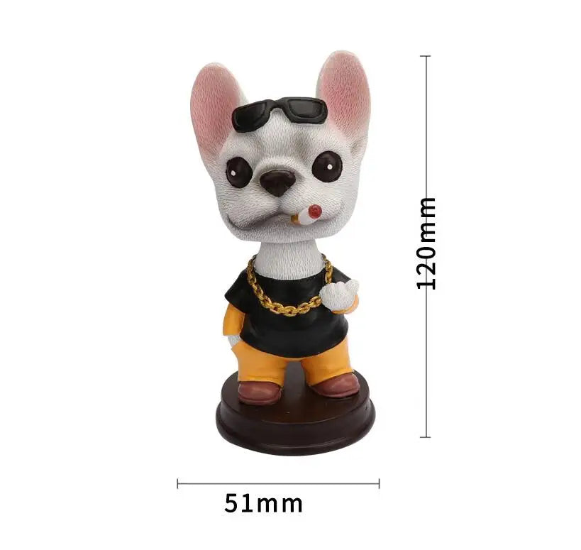 Domineering Shaking Head Dog Dashboard Toys Doll for Car Ornament Nodding Cute Dog Auto Interior Decoration Accessories Gift