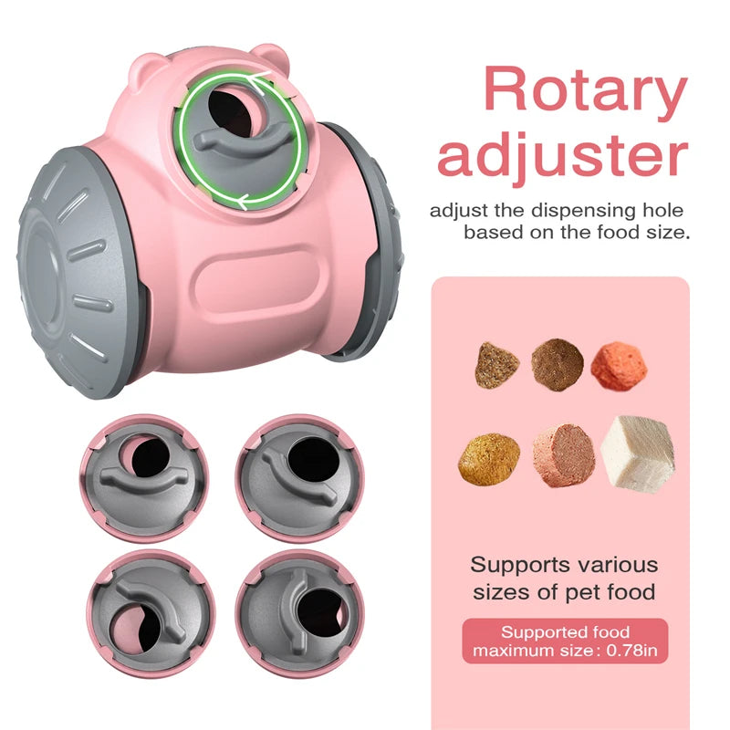 Dog Slow Feeder Toys Interactive Puzzle Durable Dog Food Dispenser Mental Treat Stimulation Chase Rolling Puppy Toy Pet Supplies
