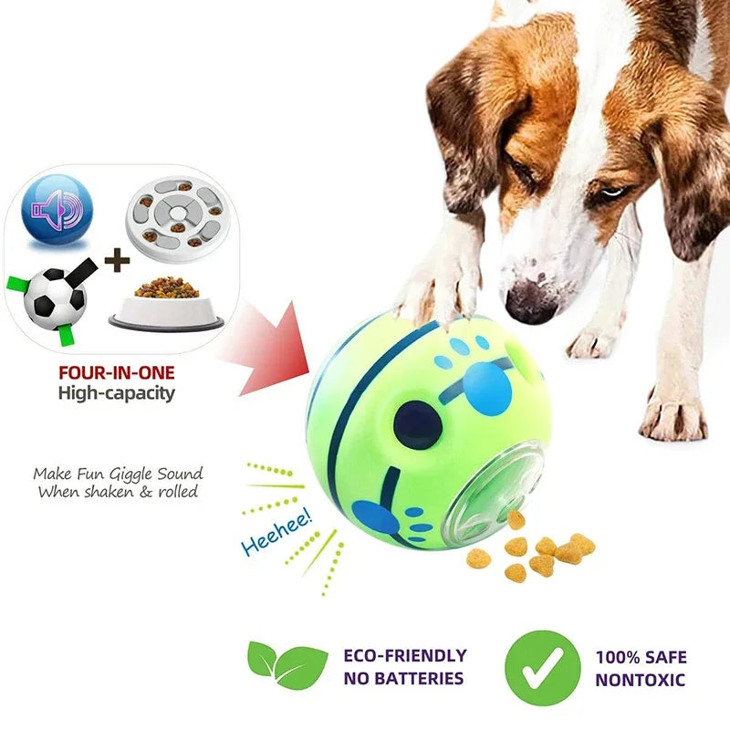 Dog Vocal Interactive Toy Leaky Food Ball Relieve Boredom Grinding Tooth Resistant Leaky Foods Toys Pet Products Supplies