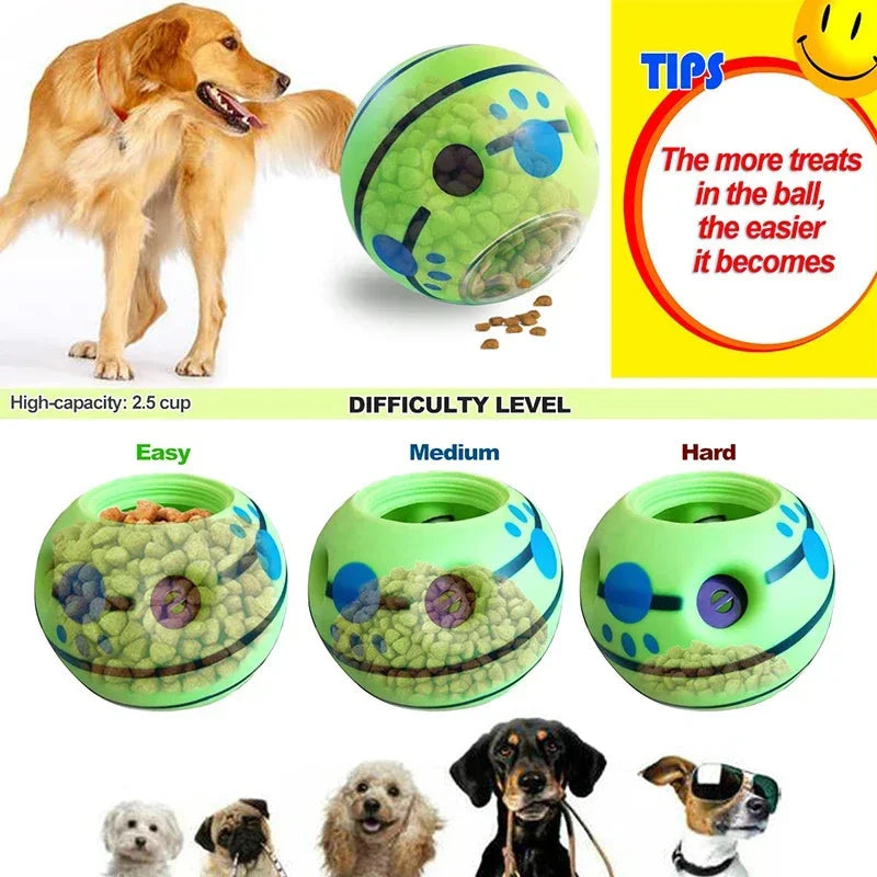 Dog Vocal Interactive Toy Leaky Food Ball Relieve Boredom Grinding Tooth Resistant Leaky Foods Toys Pet Products Supplies