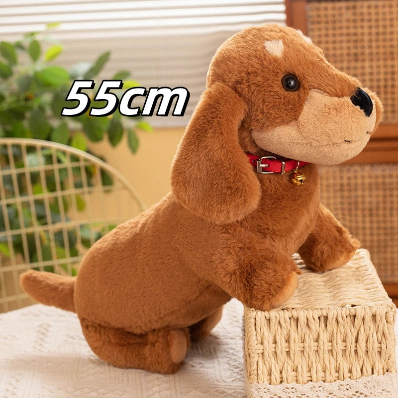 New Hot Cartoon Sausage Dog Doll Comfortable Cute Pet Toys Sleeping Stuffed Pillow Animal Decorative Plush For Kids Presents