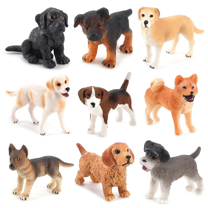 Car Dashboard Dog Toys Accessories Decorate Exquisite Mini Resin Doll Ornament Dog Figurine Bonsai Decoration Miniature Dog
