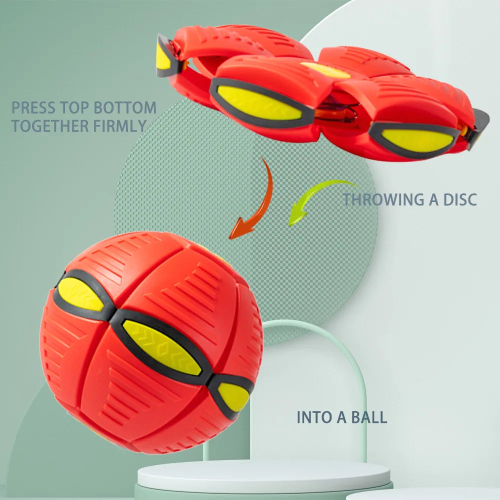 Pet Bouncy Ball Stepping Ball Flying Saucer Deformed Ball Two Forms Dog Bouncing Outdoor Ball Toys Gift