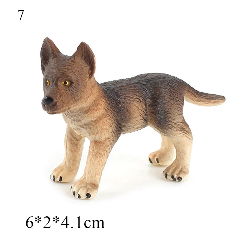 Car Dashboard Dog Toys Accessories Decorate Exquisite Mini Resin Doll Ornament Dog Figurine Bonsai Decoration Miniature Dog