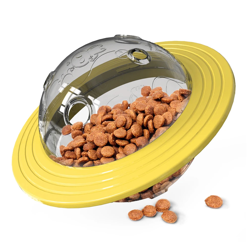 Dog Toy For Small Medium Large Dogs Cats Fly Disk Interactive Food Dispenser Improve IQ Slow Feeder Training Toys Pet Supplies