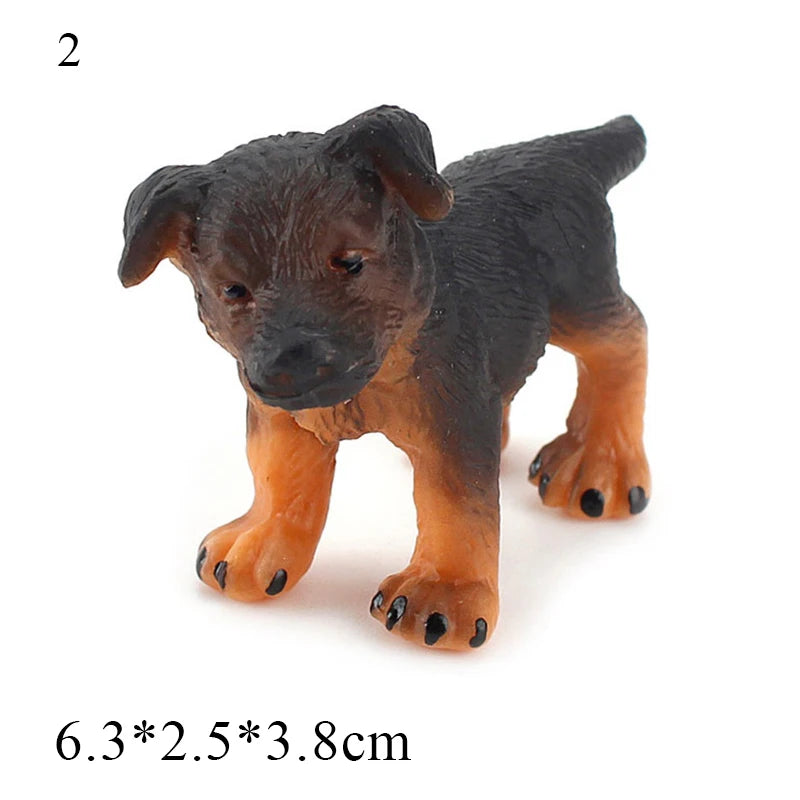 Car Dashboard Dog Toys Accessories Decorate Exquisite Mini Resin Doll Ornament Dog Figurine Bonsai Decoration Miniature Dog