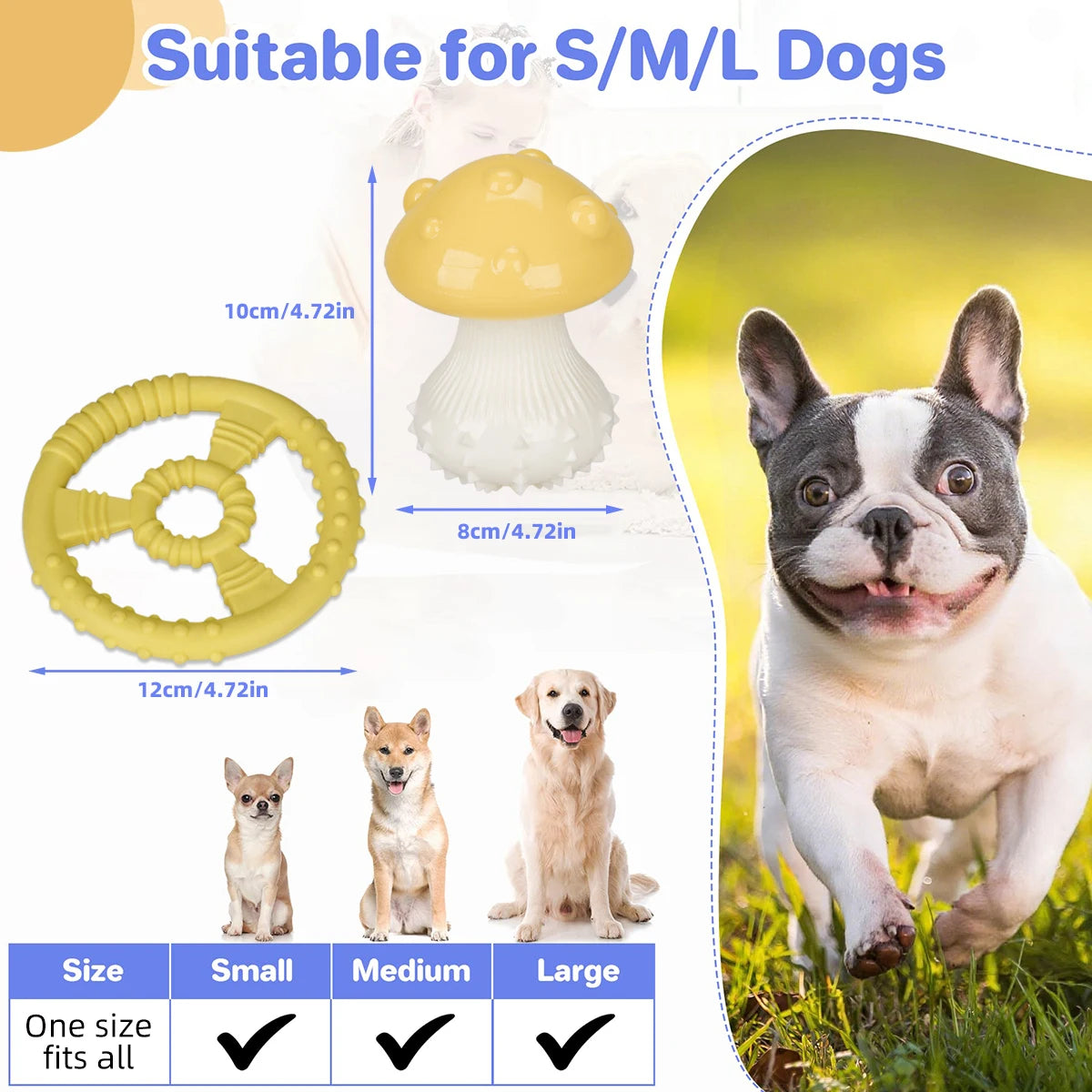 Dog toys - Realistic food-dispersing sets, chew toys, interactive toys, prevent quick eating, dog intelligence toys, durability