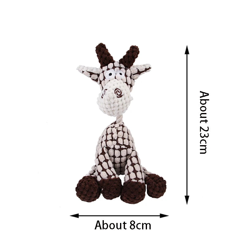 Dog Sounding Toy Molar Training Decompress Interactive Bite Resistant Donkey Shape Plush Toys Pet Supplies Dog Accessories 2025