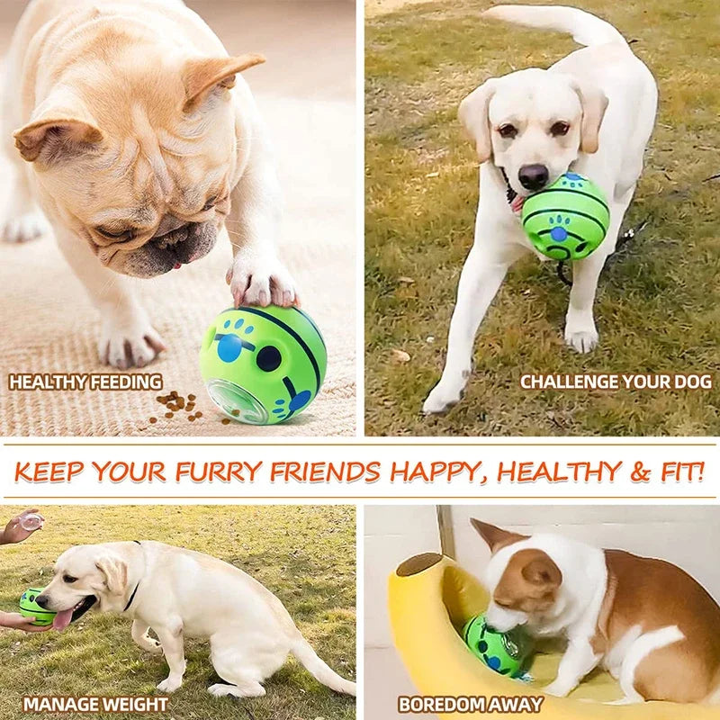 Dog Vocal Interactive Toy Leaky Food Ball Relieve Boredom Grinding Tooth Resistant Leaky Foods Toys Pet Products Supplies