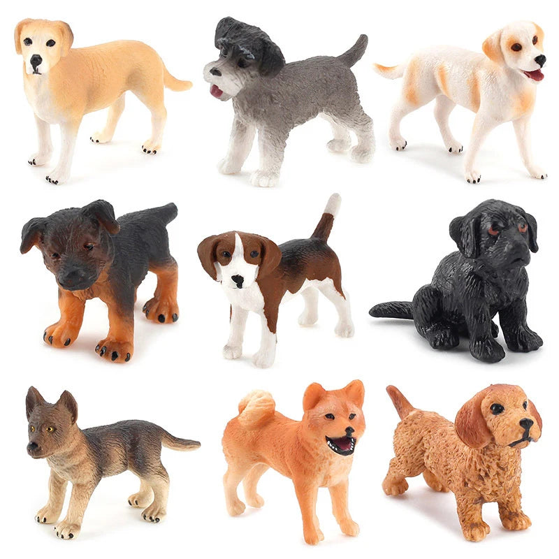 Car Dashboard Dog Toys Accessories Decorate Exquisite Mini Resin Doll Ornament Dog Figurine Bonsai Decoration Miniature Dog