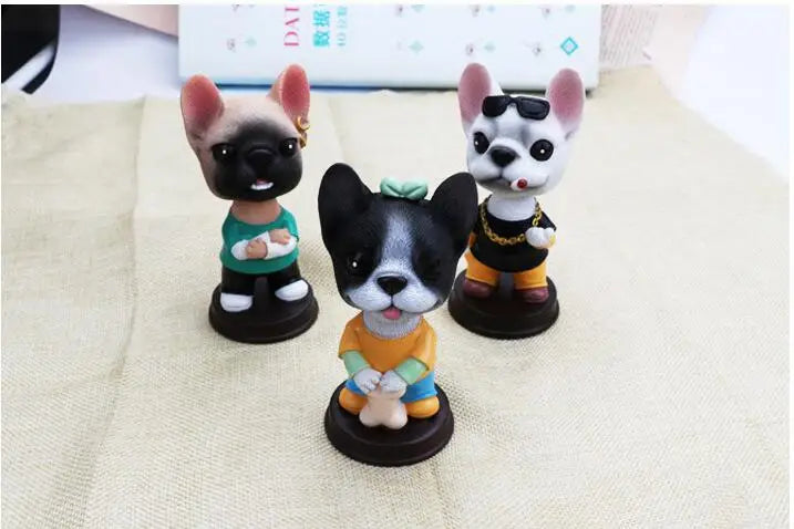 Domineering Shaking Head Dog Dashboard Toys Doll for Car Ornament Nodding Cute Dog Auto Interior Decoration Accessories Gift