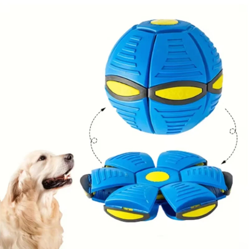 Pet Bouncy Ball Stepping Ball Flying Saucer Deformed Ball Two Forms Dog Bouncing Outdoor Ball Toys Gift