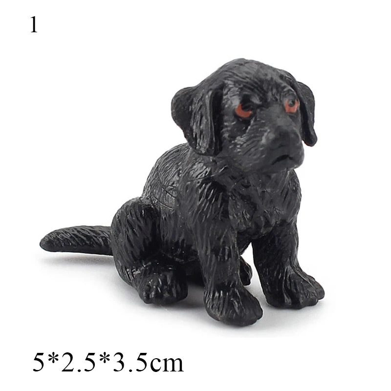 Car Dashboard Dog Toys Accessories Decorate Exquisite Mini Resin Doll Ornament Dog Figurine Bonsai Decoration Miniature Dog