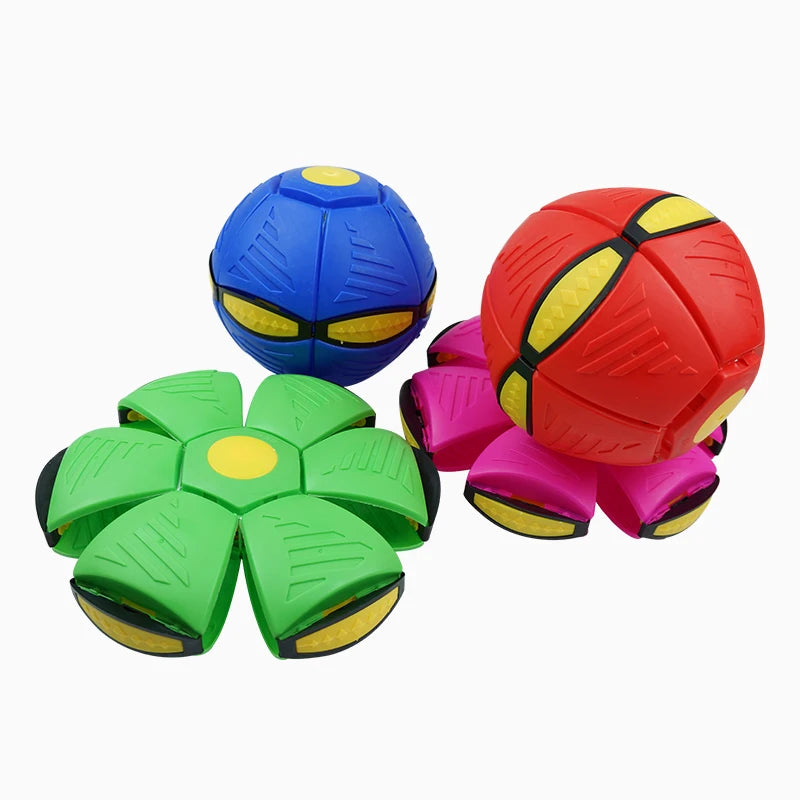 Pet Bouncy Ball Stepping Ball Flying Saucer Deformed Ball Two Forms Dog Bouncing Outdoor Ball Toys Gift