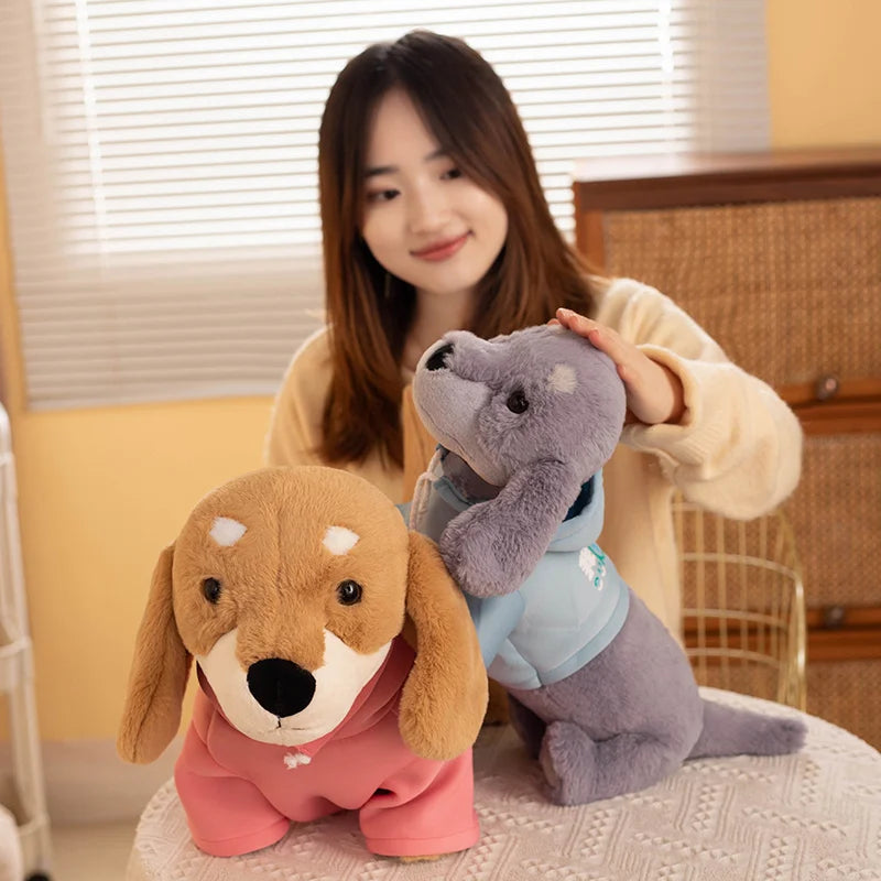 New Hot Cartoon Sausage Dog Doll Comfortable Cute Pet Toys Sleeping Stuffed Pillow Animal Decorative Plush For Kids Presents