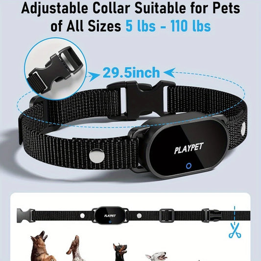 Dog Shock Collar with Remote, Dog Training Electric Collar, Waterproof Rechargeable,Dog Shock Collar with LED Light, Beep, Vibra