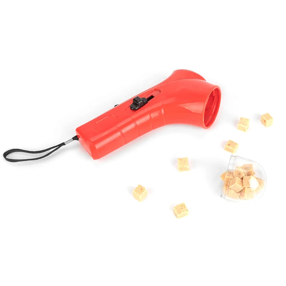 Dog Food Training Equipment Portable Interactive Treat Pet Food Dispenser Launcher Gun Pet Snack Feeder Tool Pets Supplies
