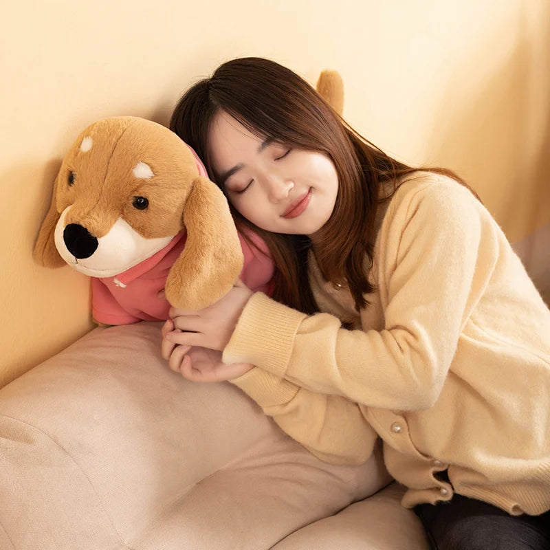 New Hot Cartoon Sausage Dog Doll Comfortable Cute Pet Toys Sleeping Stuffed Pillow Animal Decorative Plush For Kids Presents