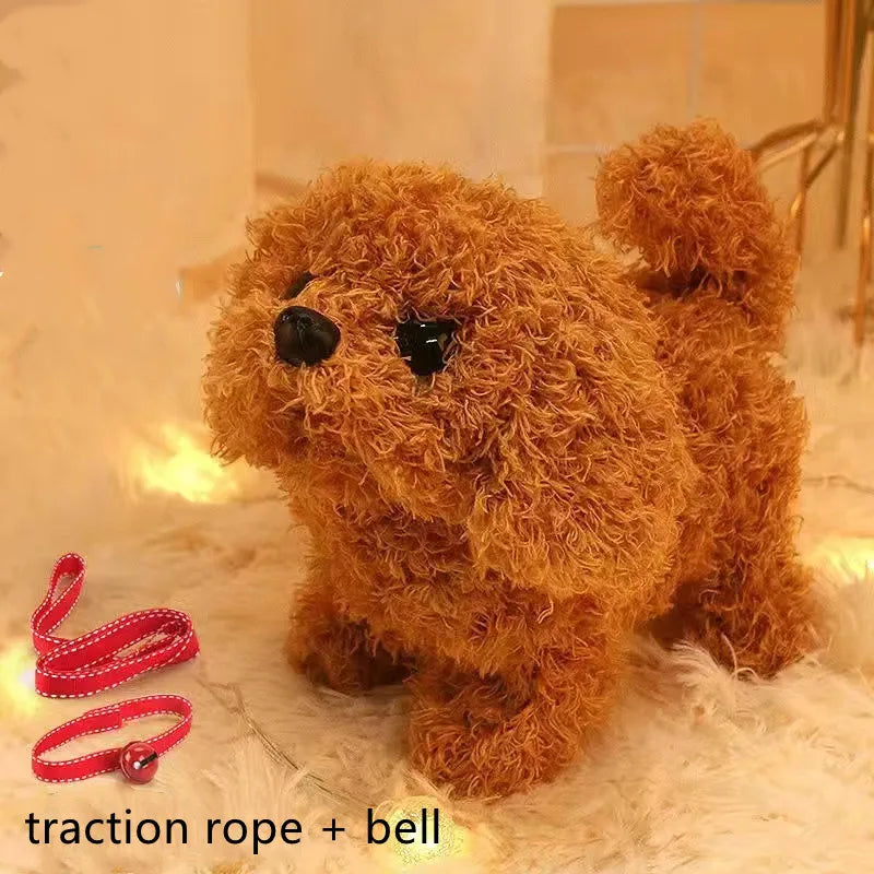 Baby Toy Dogs That Walks and Barks Tail Wagging Plush Interactive Electronic Pets Puppy Montessori Toys for Girls Toddlers Kids