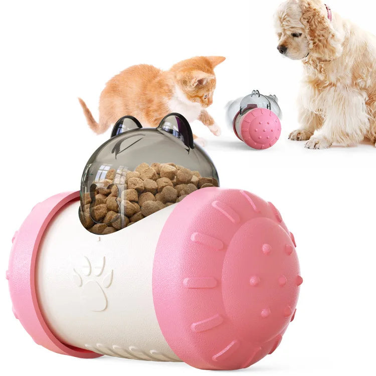 Dog Slow Feeder Toys Interactive Puzzle Durable Dog Food Dispenser Mental Treat Stimulation Chase Rolling Puppy Toy Pet Supplies
