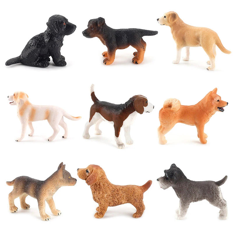 Car Dashboard Dog Toys Accessories Decorate Exquisite Mini Resin Doll Ornament Dog Figurine Bonsai Decoration Miniature Dog