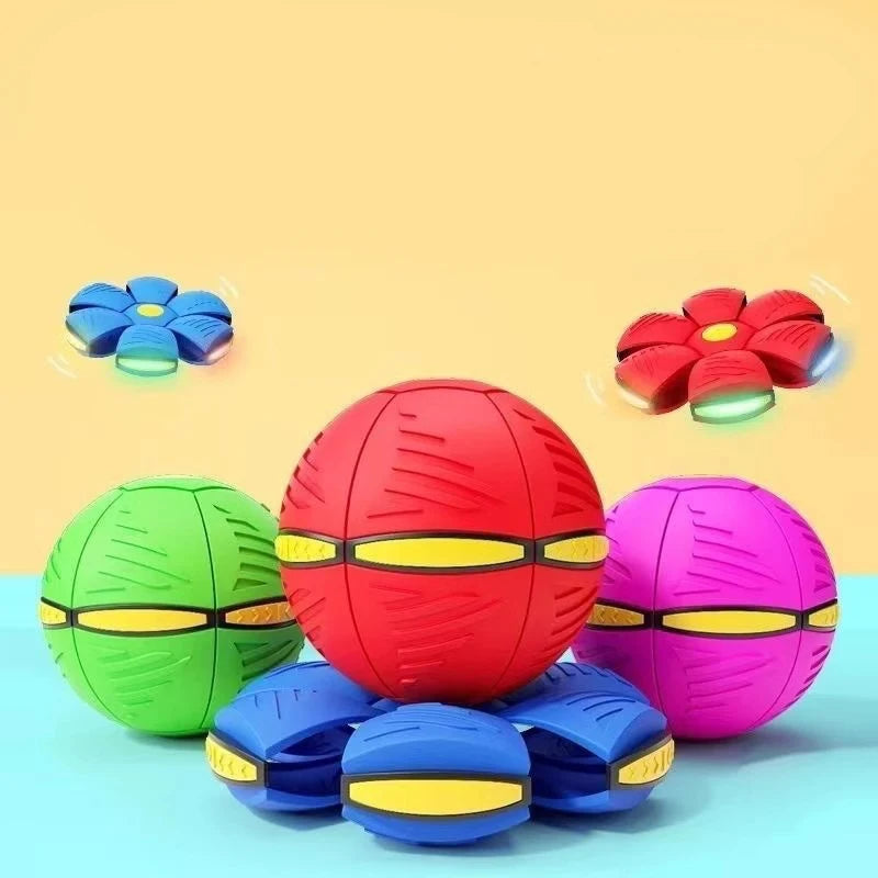 Pet Bouncy Ball Stepping Ball Flying Saucer Deformed Ball Two Forms Dog Bouncing Outdoor Ball Toys Gift
