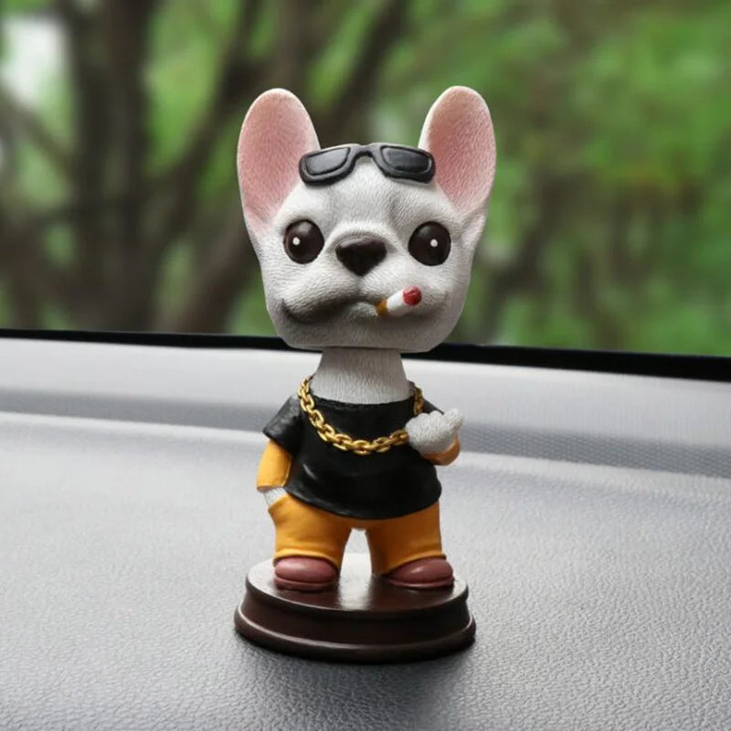 Domineering Shaking Head Dog Dashboard Toys Doll for Car Ornament Nodding Cute Dog Auto Interior Decoration Accessories Gift