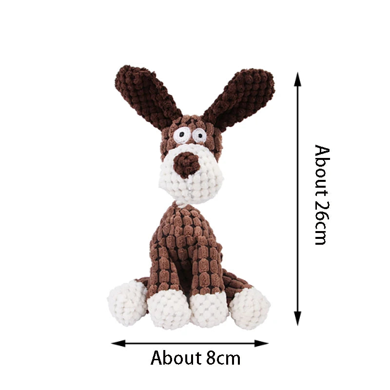 Dog Sounding Toy Molar Training Decompress Interactive Bite Resistant Donkey Shape Plush Toys Pet Supplies Dog Accessories 2025