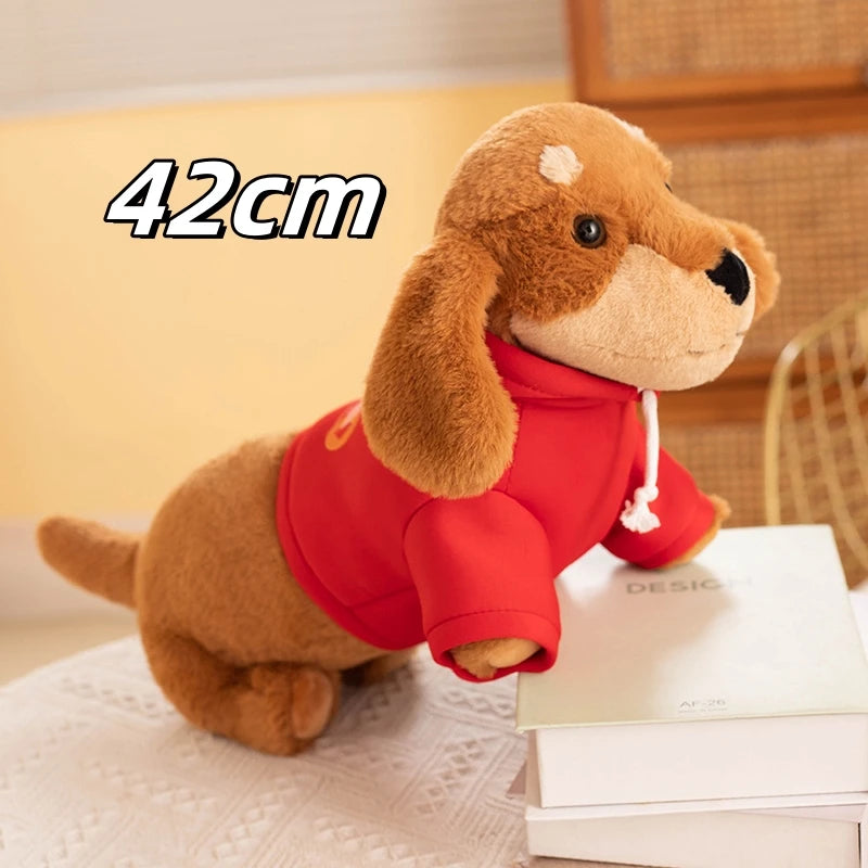 New Hot Cartoon Sausage Dog Doll Comfortable Cute Pet Toys Sleeping Stuffed Pillow Animal Decorative Plush For Kids Presents