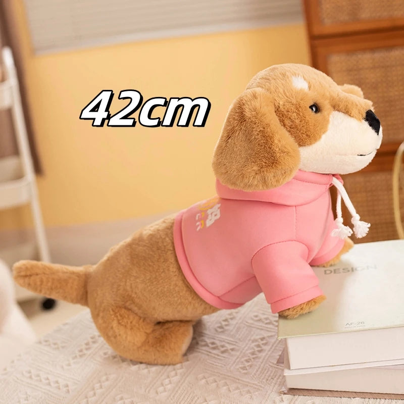 New Hot Cartoon Sausage Dog Doll Comfortable Cute Pet Toys Sleeping Stuffed Pillow Animal Decorative Plush For Kids Presents