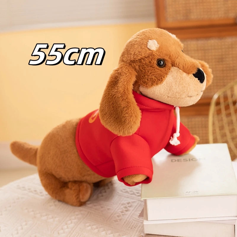 New Hot Cartoon Sausage Dog Doll Comfortable Cute Pet Toys Sleeping Stuffed Pillow Animal Decorative Plush For Kids Presents