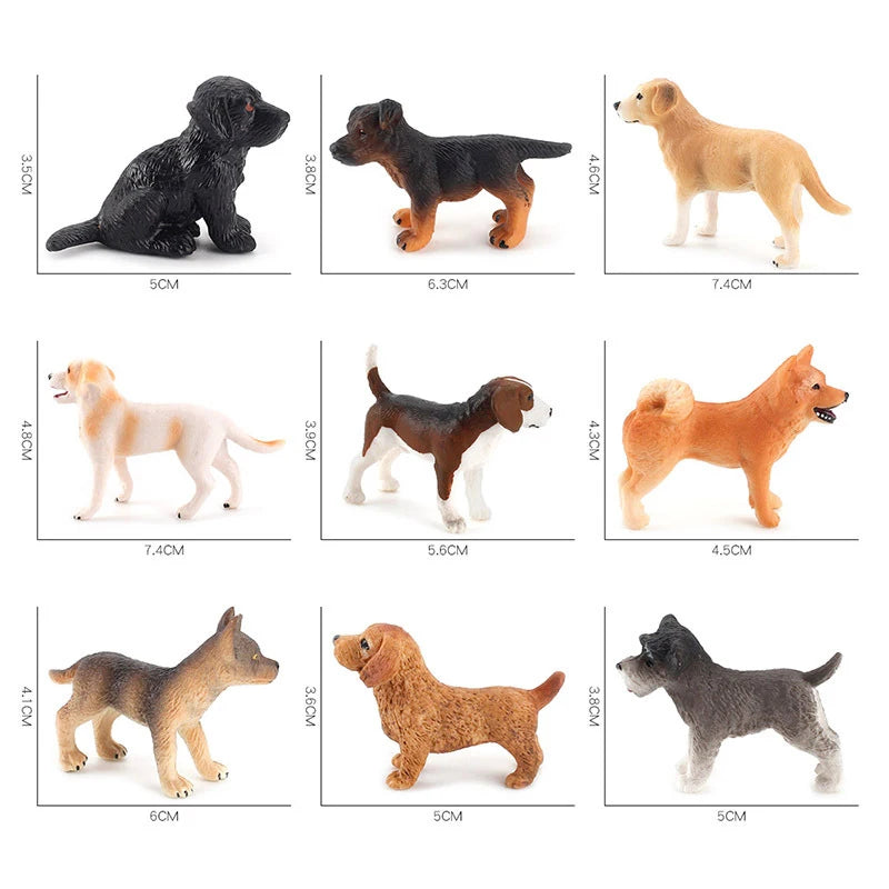 Car Dashboard Dog Toys Accessories Decorate Exquisite Mini Resin Doll Ornament Dog Figurine Bonsai Decoration Miniature Dog