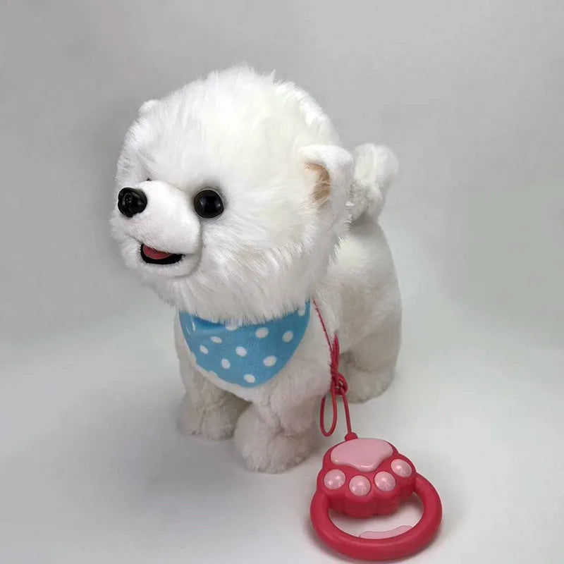 Robot Dog Interactive Sound Control Cat Lick Tongue Electronic Plush Puppy Toys Talk Bark Sing Song Music Animal For Kid Gifts