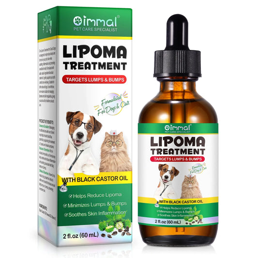 Lipoma Treatment for Dogs and Cats Helps with Lumps and Bumps , Soften Fatty Lumps & Bumps in Dogs, Castor Oil for Dogs & Cats, S Lipoma Reduction, Immune Support