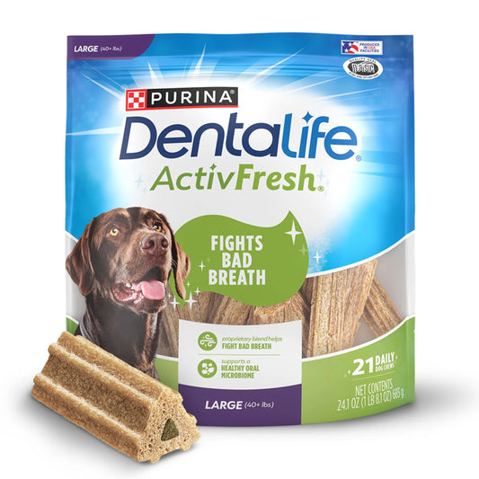Purina  Activfresh Chicken Flavor Large Breed Adult Dog Dental Chews 