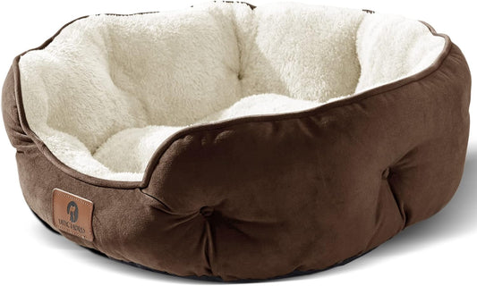 Asvin Small Dog Bed for Small Dogs, Pet Bed for Puppy and Kitty, Water-Resistant Oxford Bottom