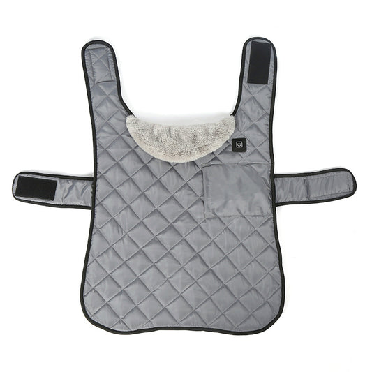 Heated Pet Clothing - New Fashion Warm Dog Cotton Jacket with Short Rabbit Fur