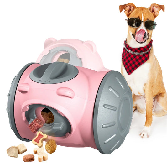 Dog Slow Feeder Toys Interactive Puzzle Durable Dog Food Dispenser Mental Treat Stimulation Chase Rolling Puppy Toy Pet Supplies
