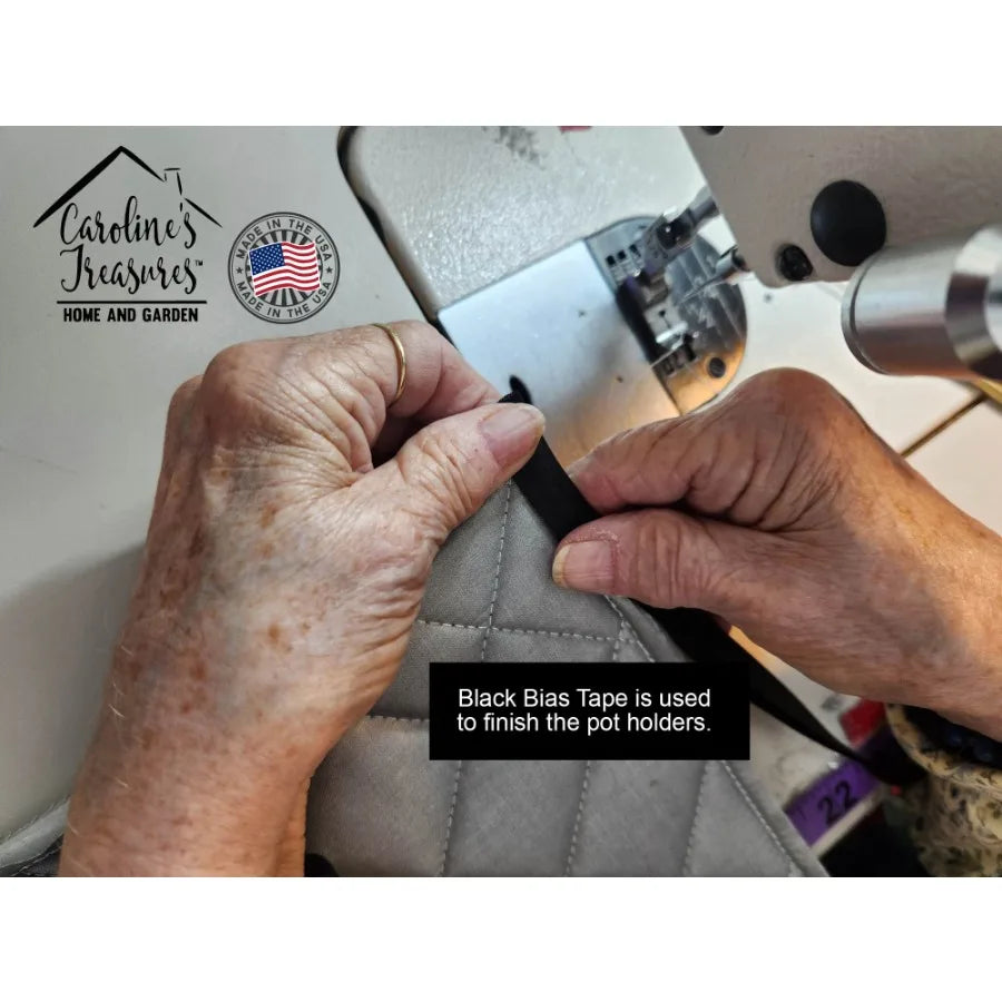 English Toy Spaniel Christmas Flowers Pair of Pot Holders Kitchen Heat Resistant Pot Holders Sets Oven Hot Pads for Cooking Bak